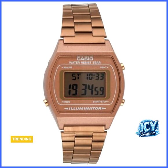 Rose Gold-tone Case Watch with Band and Scratch Resistant Mineral Crystal main image 5